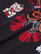 MANTO lucky cat RASHGUARD -black